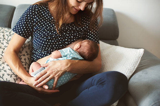Mom breastfeeding
