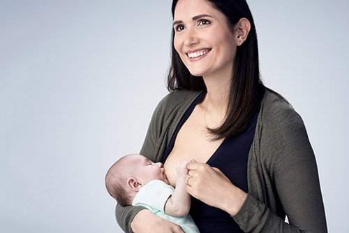 Image of a mother breastfeeding her baby