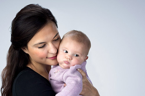 Image of a mother breastfeeding her baby