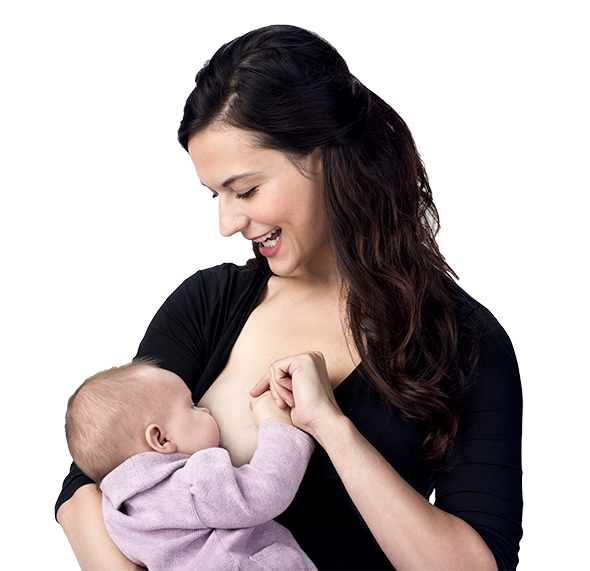 Image of a mom breastfeeding her baby
