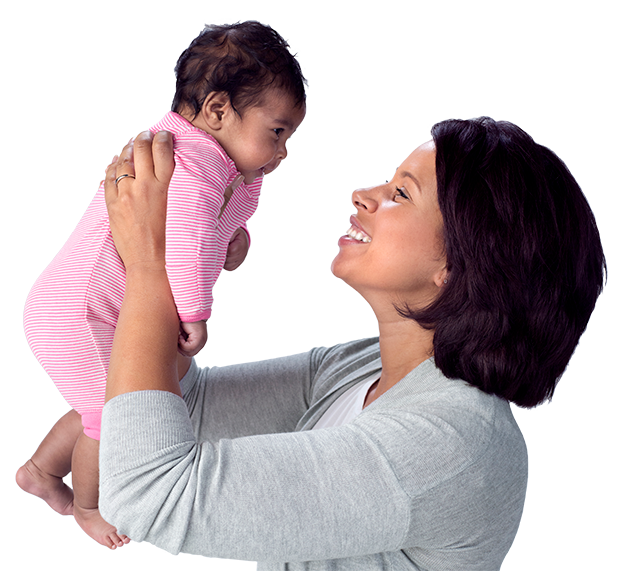 Image of a mom holding her baby