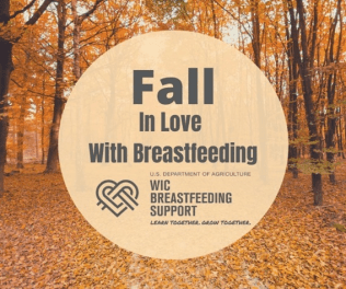 Fall Scene Breastfeeding Promotion 