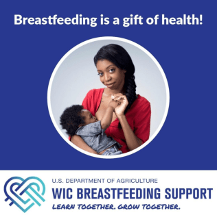 Mom holding breastfeeding infant Campaign Image