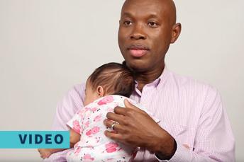 Video Still of Baby and His Baby