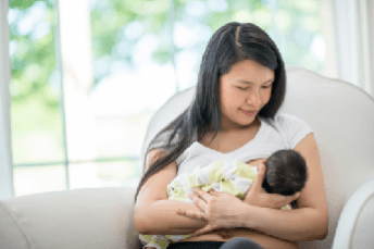 Mom Holding Baby